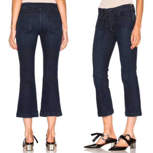 Frame Le Crop Mini Boot Lace Up Jean - Picture 2 of 15